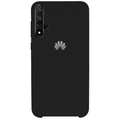 Чехол Silicone Cover (AA) для Huawei Honor 20 / Nova 5T Черный / Black