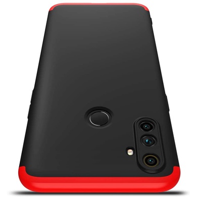 Пластиковая накладка GKK LikGus 360 градусов (opp) для Realme C3 Черный / Красный