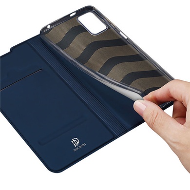 Чехол-книжка Dux Ducis с карманом для визиток для Xiaomi Redmi Note 10 5G / Poco M3 Pro Синий
