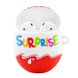 Силиконовый футляр Kinder Surprise с карабином для наушников AirPods, Kinder Surprise / Красно-белый