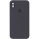 Чехол Silicone Case Square Full Camera Protective (AA) для Apple iPhone XS Max (6.5") Серый / Dark Gray