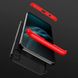 Пластиковая накладка GKK LikGus 360 градусов (opp) для Realme C3 Черный / Красный