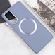 TPU чехол Bonbon Metal Style with MagSafe для Samsung Galaxy S20 FE Серый / Lavender