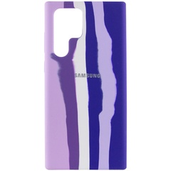 Чохол Silicone Cover Full Rainbow для Samsung Galaxy S22 Ultra, Бузковий / Фіолетовий