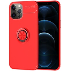 TPU чохол Deen ColorRing під магнітний тримач (opp) для Apple iPhone 16 Pro, Червоний