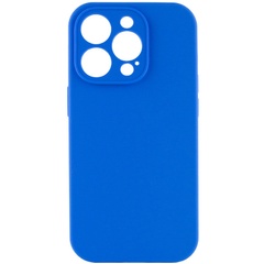 Чехол Silicone Case Full Camera Protective (AA) NO LOGO для Apple iPhone 15 Pro Max (6.7") Синий / Capri Blue