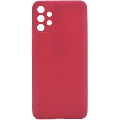 Силиконовый чехол Candy Full Camera для Samsung Galaxy A72 4G / A72 5G Красный / Camellia
