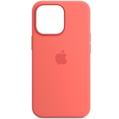 Чехол Silicone case (AAA) full with Magsafe для Apple iPhone 13 Pro (6.1") Розовый / Pink Pomelo