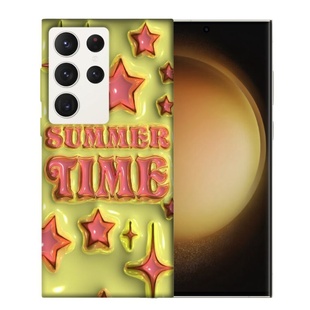 TPU чохол Volume print Samsung Galaxy S23 Ultra, Pink stars