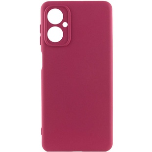 Чехол Silicone Cover Lakshmi Full Camera (A) для Motorola Moto G54 Бордовый / Marsala