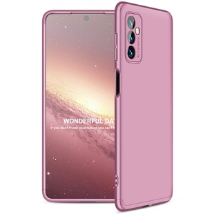 Пластиковая накладка GKK LikGus 360 градусов (opp) для Samsung Galaxy A13 4G Розовый / Rose Gold