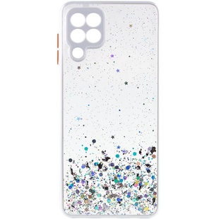 TPU чехол Spangle star с защитой камеры для Samsung Galaxy A22 4G / M32 Прозрачный