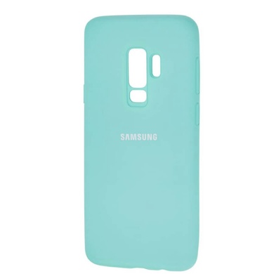 Чехол Silicone Cover Full Protective (AA) для Samsung Galaxy S9+ Бирюзовый / Ice Blue