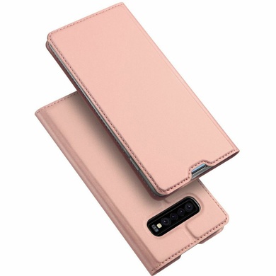 Чехол-книжка Dux Ducis с карманом для визиток для Samsung Galaxy S10 Rose Gold