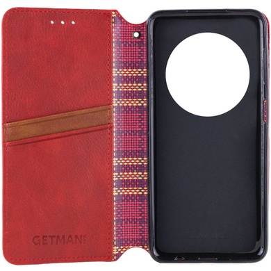 Кожаный чехол книжка GETMAN Cubic (PU) для Huawei Magic5 Lite Красный