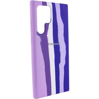 Чохол Silicone Cover Full Rainbow для Samsung Galaxy S22 Ultra, Бузковий / Фіолетовий