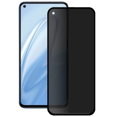 Защитное стекло Privacy 5D (full glue) (тех.пак) для Xiaomi Redmi Note 9 / Redmi 10X / Note 9 5G Черный