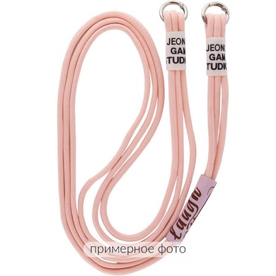 Чехол Cord case Ukrainian style c длинным цветным ремешком для Samsung Galaxy A32 4G Розовый / Pink Sand