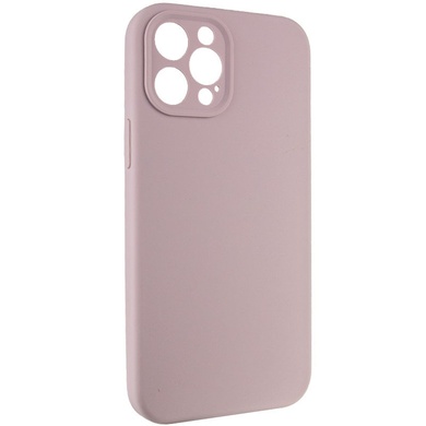 Чехол Silicone Case Full Camera Protective (AA) NO LOGO для Apple iPhone 12 Pro Max (6.7") Серый / Lavender