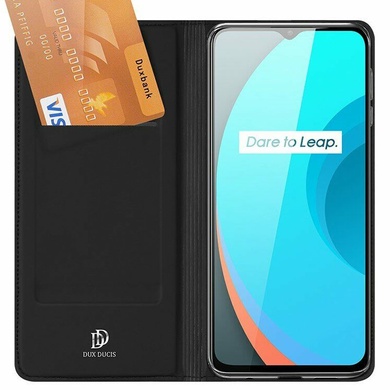 Чехол-книжка Dux Ducis с карманом для визиток для Realme C11 (2021) / C20 Черный