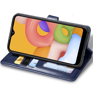 Кожаный чехол книжка GETMAN Gallant (PU) для Samsung Galaxy A72 4G / A72 5G Синий