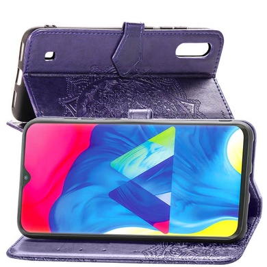Кожаный чехол (книжка) Art Case с визитницей для Samsung Galaxy M10 Фиолетовый