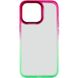 Чохол TPU+PC Fresh sip series для Apple iPhone 14 Pro Max (6.7"), Салатовый / Розовый