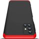 Пластиковая накладка GKK LikGus 360 градусов (opp) для Samsung Galaxy M51 Черный / Красный