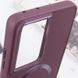 TPU чехол Bonbon Metal Style with MagSafe для Samsung Galaxy S21 Ultra Бордовый / Plum
