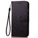 Кожаный чехол (книжка) Four-leaf Clover с визитницей для Asus ROG Phone 2, Черный