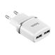 МЗП Hoco C12 Charger + Cable Lightning 2.4A 2USB, Белый