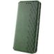 Кожаный чехол книжка GETMAN Cubic (PU) для Samsung Galaxy S24 Ultra Зеленый