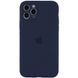 Чехол Silicone Case Full Camera Protective (AA) для Apple iPhone 13 Pro Max (6.7") Темно-синий / Midnight blue