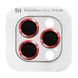 Защитное стекло Metal Classic на камеру (в упак.) для Apple iPhone 15 Pro (6.1") / 15 Pro Max (6.7") Красный / Red