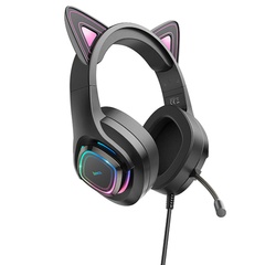 Накладні навушники Hoco W107 Cute cat, Phantom Cat