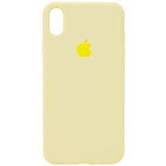Чохол Silicone Case Full Protective (AA) для Apple iPhone XS Max (6.5 "), Желтый / Mellow Yellow
