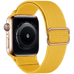 Ремешок тканевый с затяжкой для Apple Watch 42/44mm Yellow