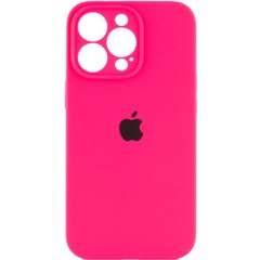 Чохол Silicone Case Full Camera Protective (AA) для Apple iPhone 14 Pro (6.1"), Розовый / Barbie pink