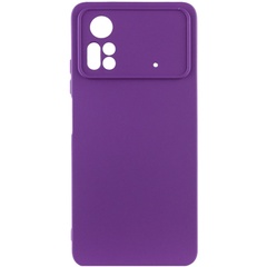 Чохол Silicone Cover Lakshmi Full Camera (A) для Xiaomi Poco X4 Pro 5G, Фіолетовий / Purple