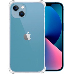 TPU чохол GETMAN Ease logo посилені кути для Apple iPhone 13 (6.1 "), Безбарвний (прозорий)