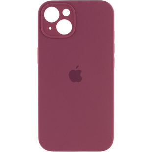 Чехол Silicone Case Full Camera Protective (AA) для Apple iPhone 14 Plus (6.7") Бордовый / Plum