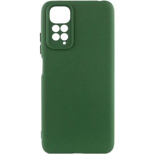 Чохол Silicone Cover Lakshmi Full Camera (A) для Xiaomi Redmi Note 11 (Global) / Note 11S, Зелений / Dark Green