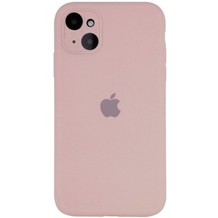 Чехол Silicone Case Full Camera Protective (AA) для Apple iPhone 14 Plus (6.7") Розовый / Pink Sand