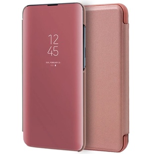 Чехол-книжка Clear View Standing Cover для Xiaomi Redmi K30 / Poco X2 Rose Gold