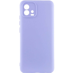 Чехол Silicone Cover Lakshmi Full Camera (A) для Motorola Moto G72 Сиреневый / Dasheen