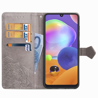 Шкіряний чохол (книжка) Art Case з візитницею для Samsung Galaxy M15 5G, Сірий