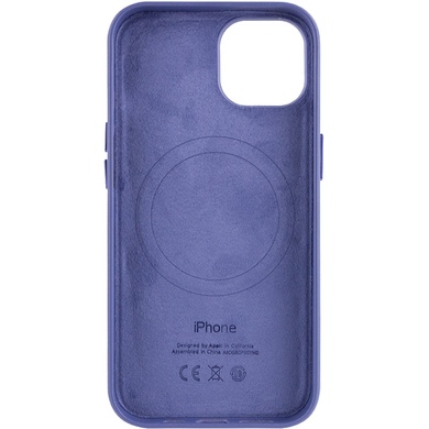 Кожаный чехол Leather Case (AA Plus) with MagSafe для Apple iPhone 12 Pro / 12 (6.1") Violet