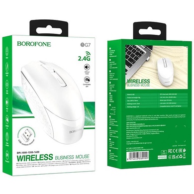 Миша BOROFONE BG7 Platinum 2.4G, white