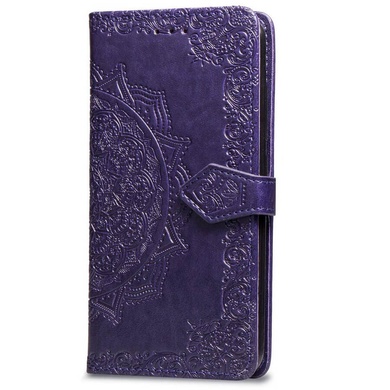 Шкіряний чохол (книжка) Art Case з візитницею для Meizu M6 Note, Фіолетовий