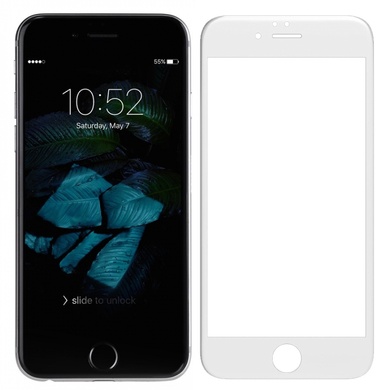 Захисне скло King Fire 6D для Apple iPhone 6 / 6s plus (5.5 ") (тех.пак), Белый